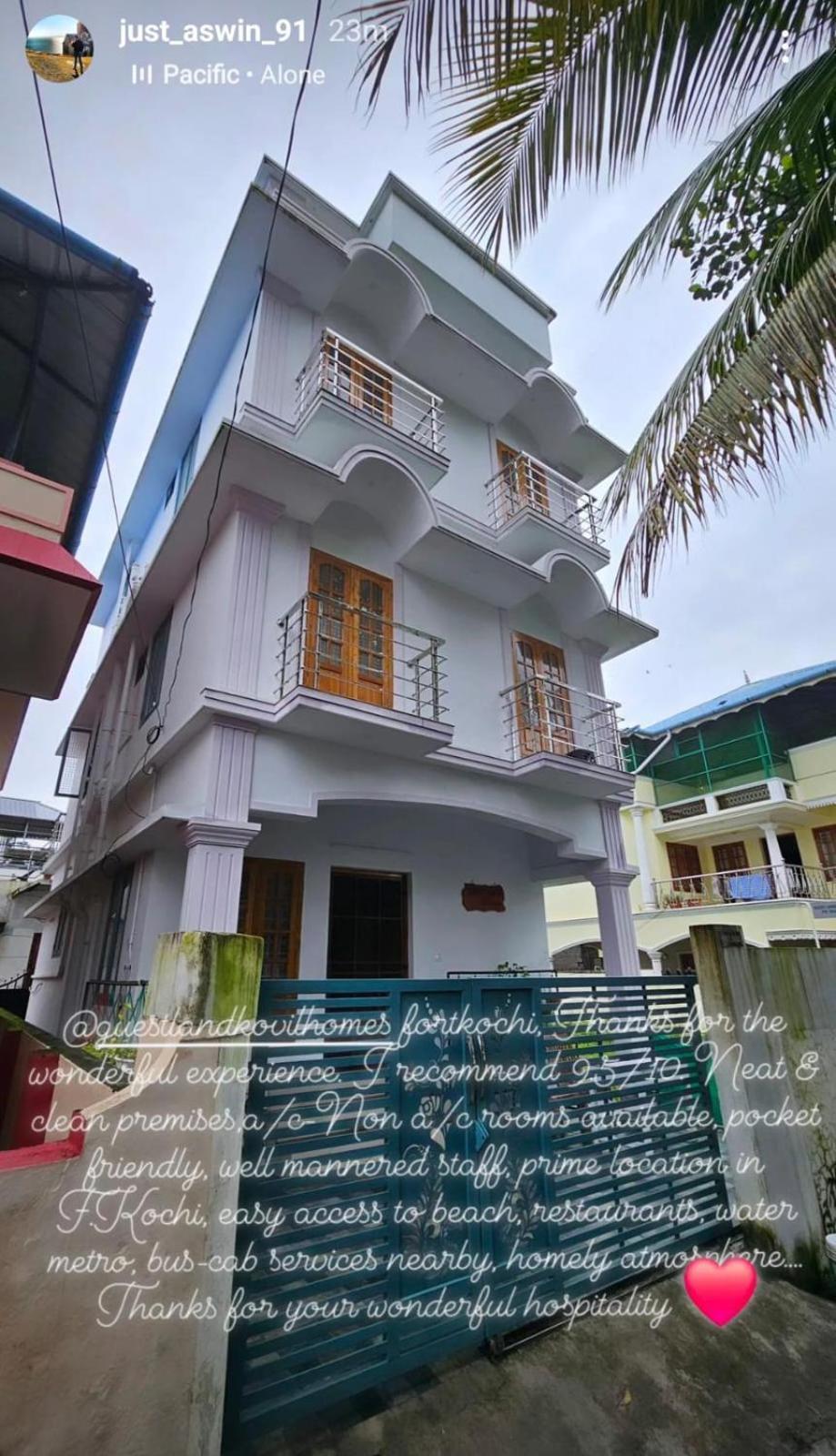 Guestland Homestay Kochi Eksteriør billede